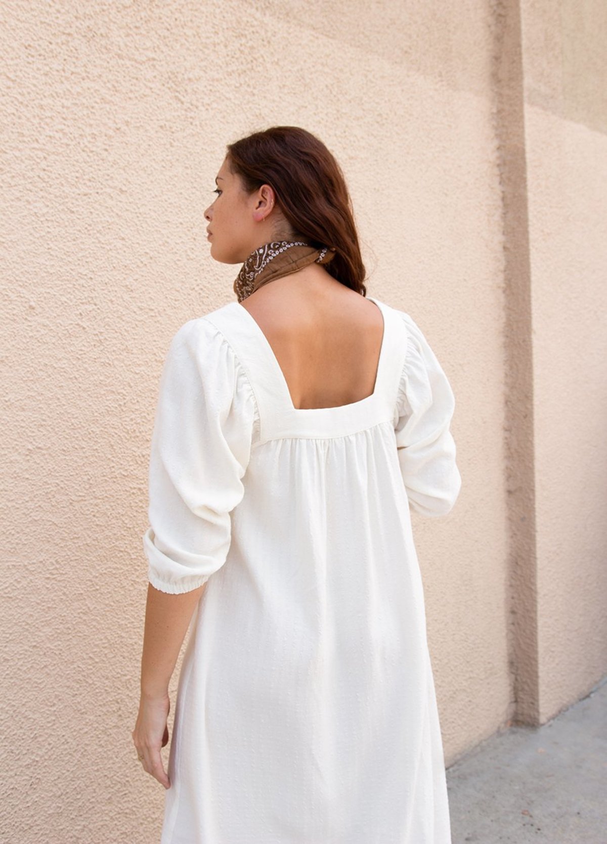 made in italy linen dress Made in Italy Linen Collar Dress 7024 main image 1