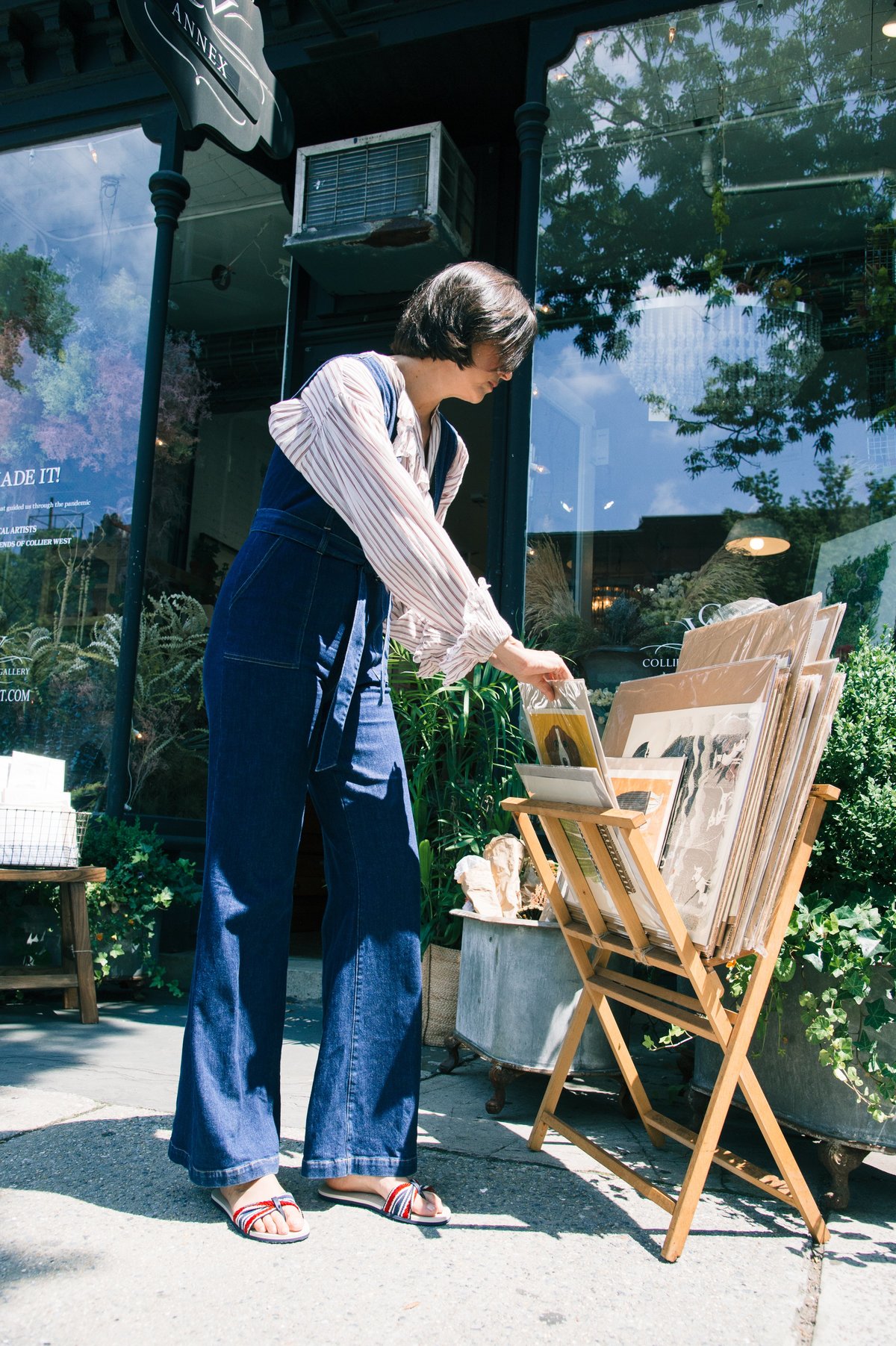 [Pre-Loved] Alice + Olivia Zip Front Jumpsuit - Denim - Image 3 of 7