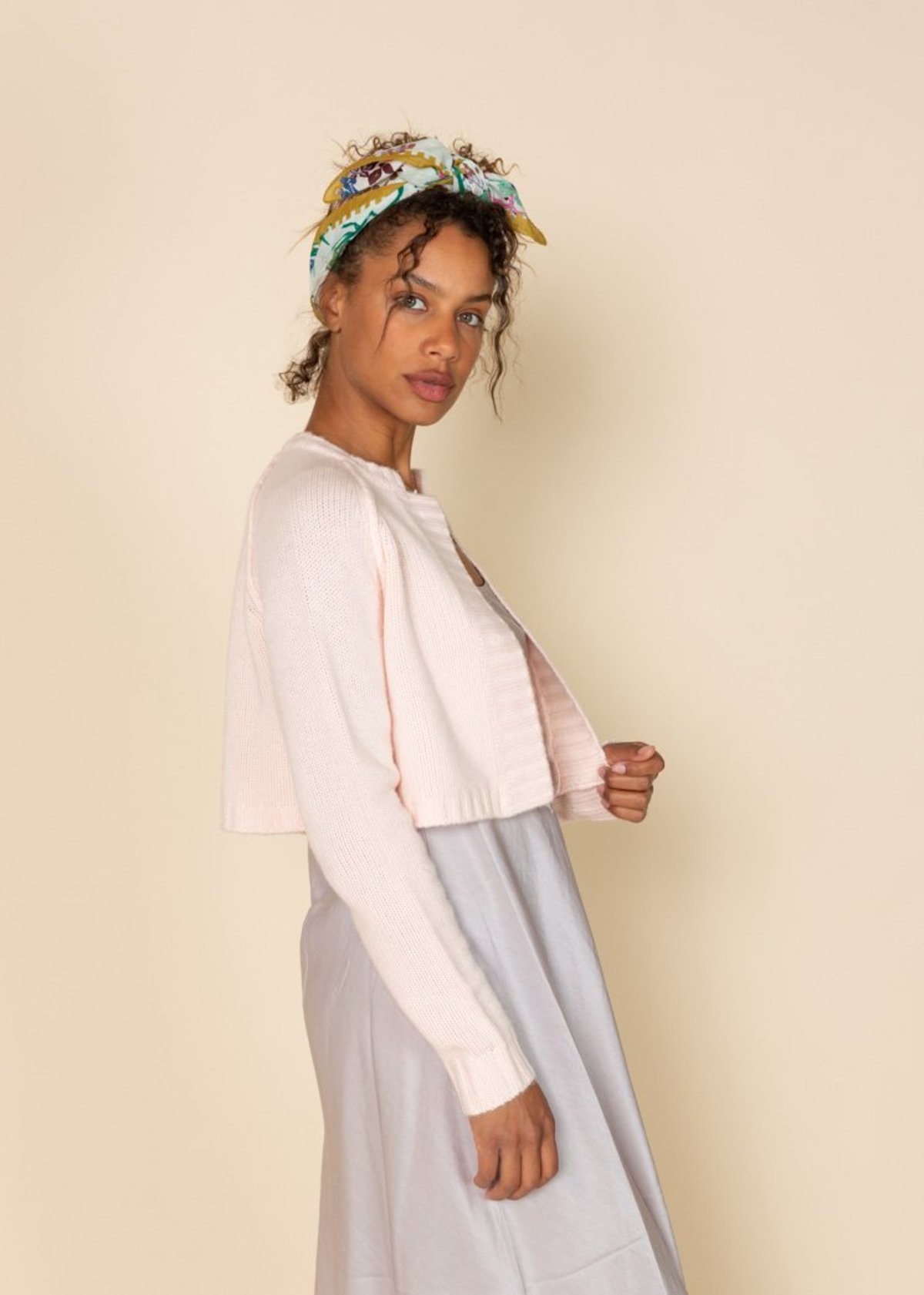 Brazeau Tricot Curator Cardigan - talc - Image 4 of 5