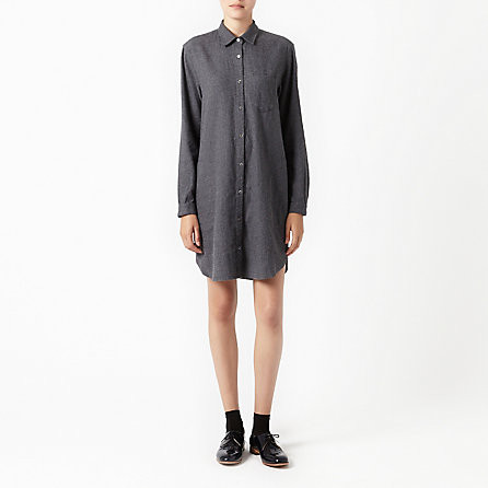 Steven Alan Classic Shirtdress Charcoal Steven Alan Classic Shirtdress Charcoal