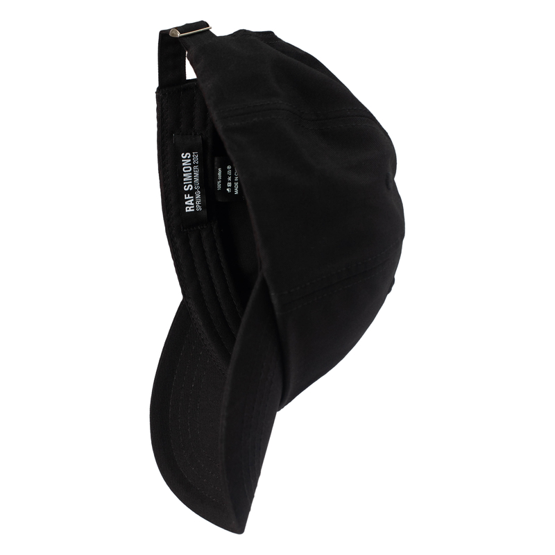 Raf Simons Embroidered RS Parade Cap - Black | Garmentory