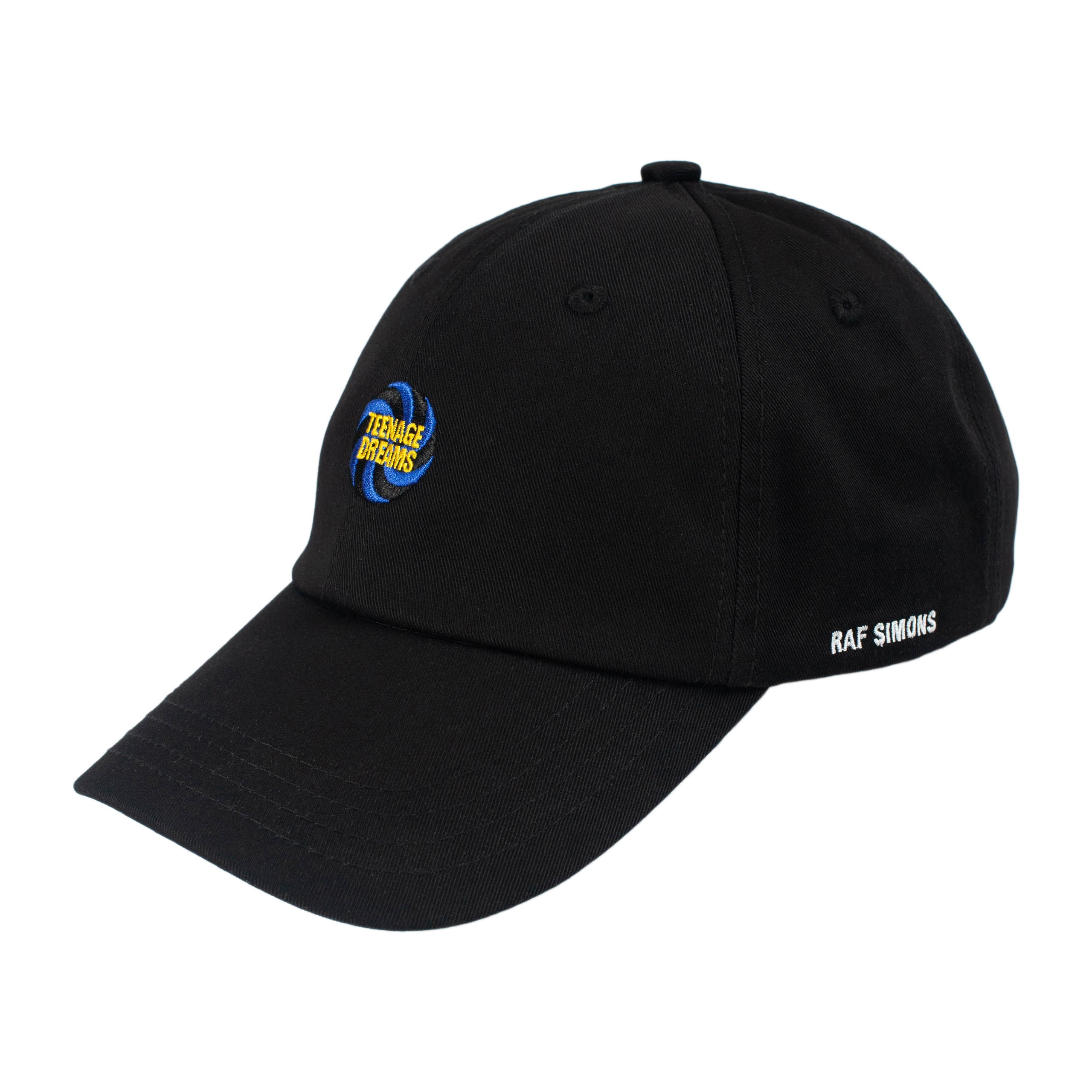 Raf Simons Embroidered Teenage Dreams Cap - black | Garmentory