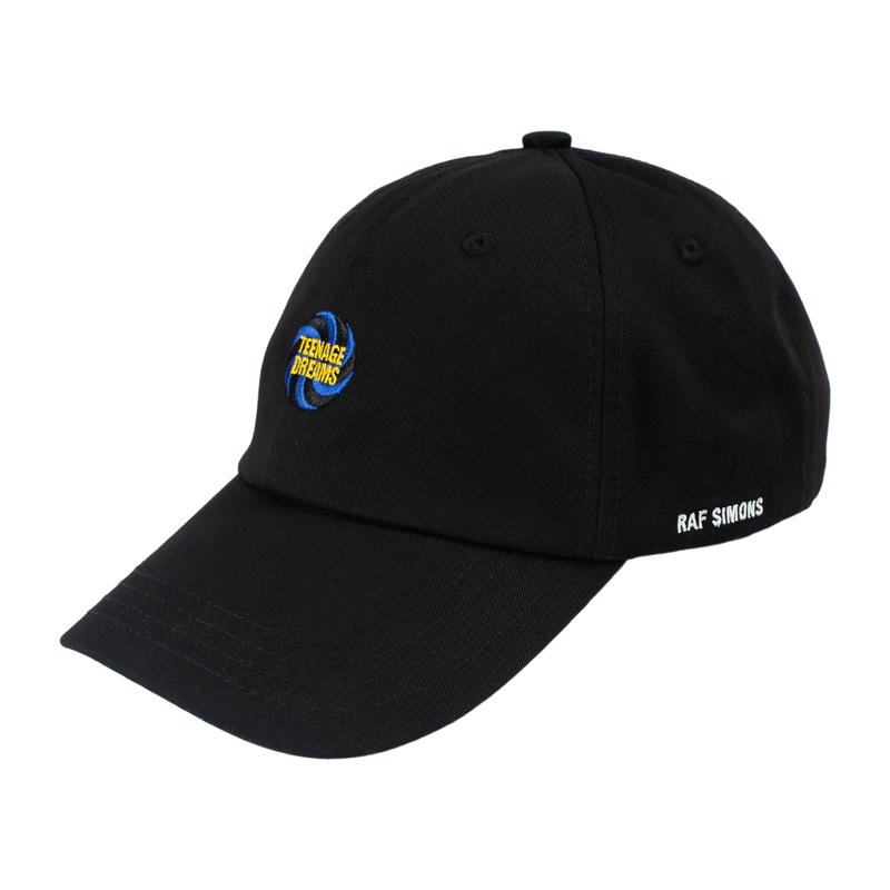 Raf Simons Embroidered Teenage Dreams Cap - black | Garmentory