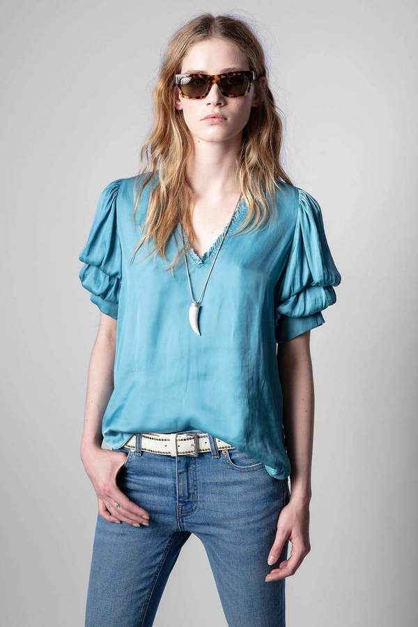 Zadig & Voltaire Taste Satin Top | Garmentory