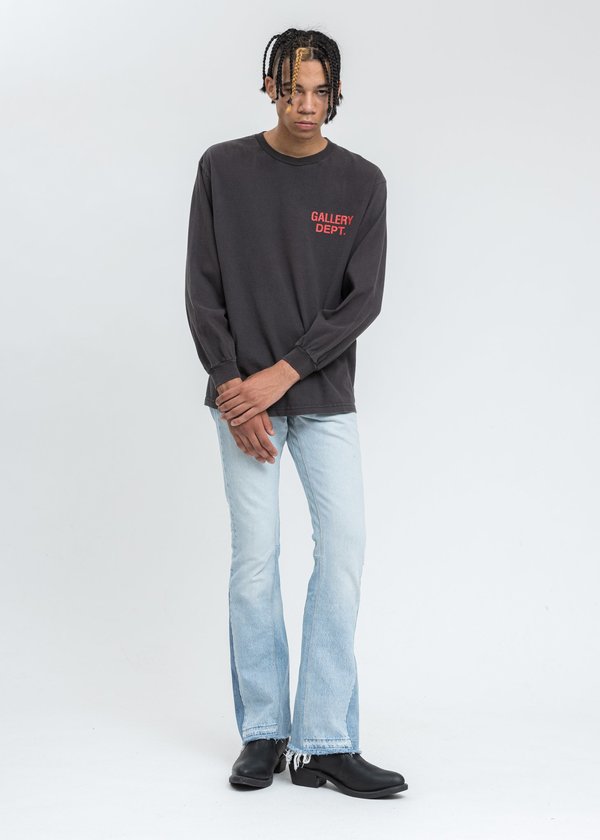 GALLERY DEPT. Souvenir L/S Tee - Black/Red Logo | Garmentory