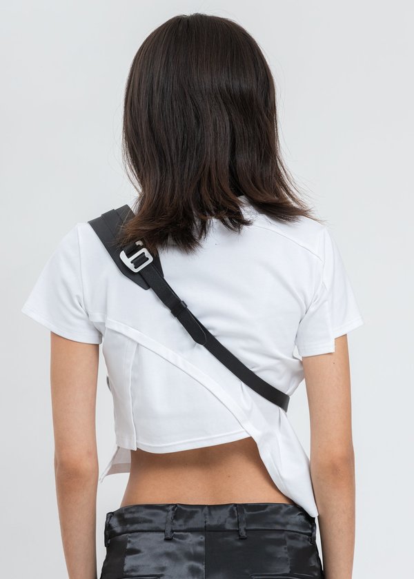 Heliot Emil Leather Harness Phone Holder - Black | Garmentory