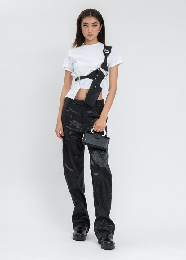 Heliot Emil Leather Harness Phone Holder - Black | Garmentory