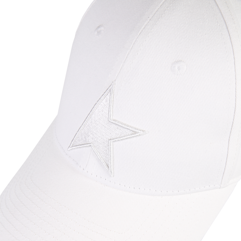 【blanc】GOLDEN GOOSE GGDB CAP White baseball cap with star