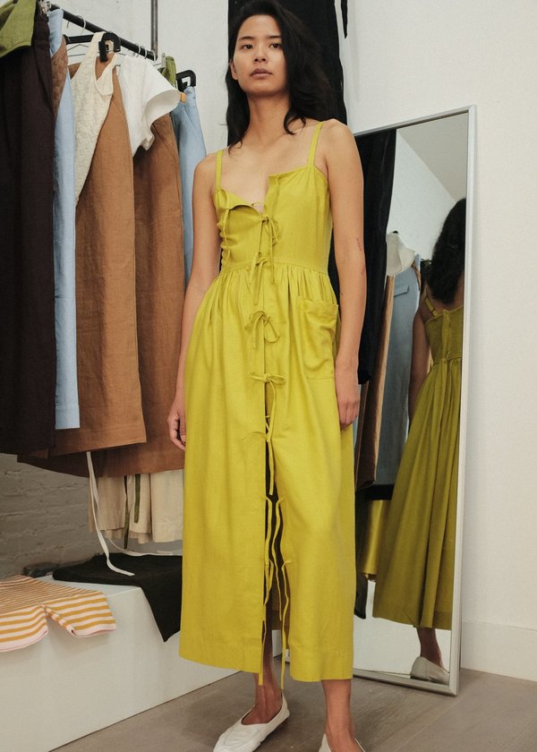 Ajaie Alaie Candor Dress - Chartreuse