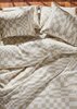 Dusen Dusen Check Duvet Set - beige/white - Thumbnail 2
