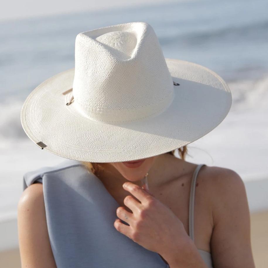 Kin The Label Kin The Label Josie Straw Hat - Gray/Gold | Garmentory