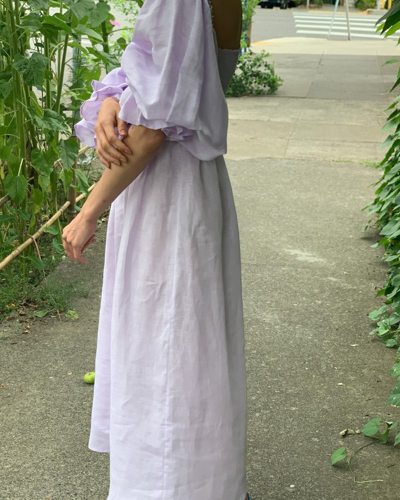 Sleeper Atlanta Linen Dress - Lavender | Garmentory
