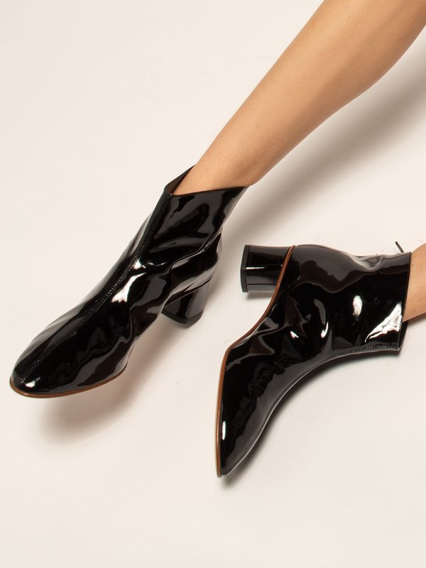 blush. Hiver Boot - Patent Nero