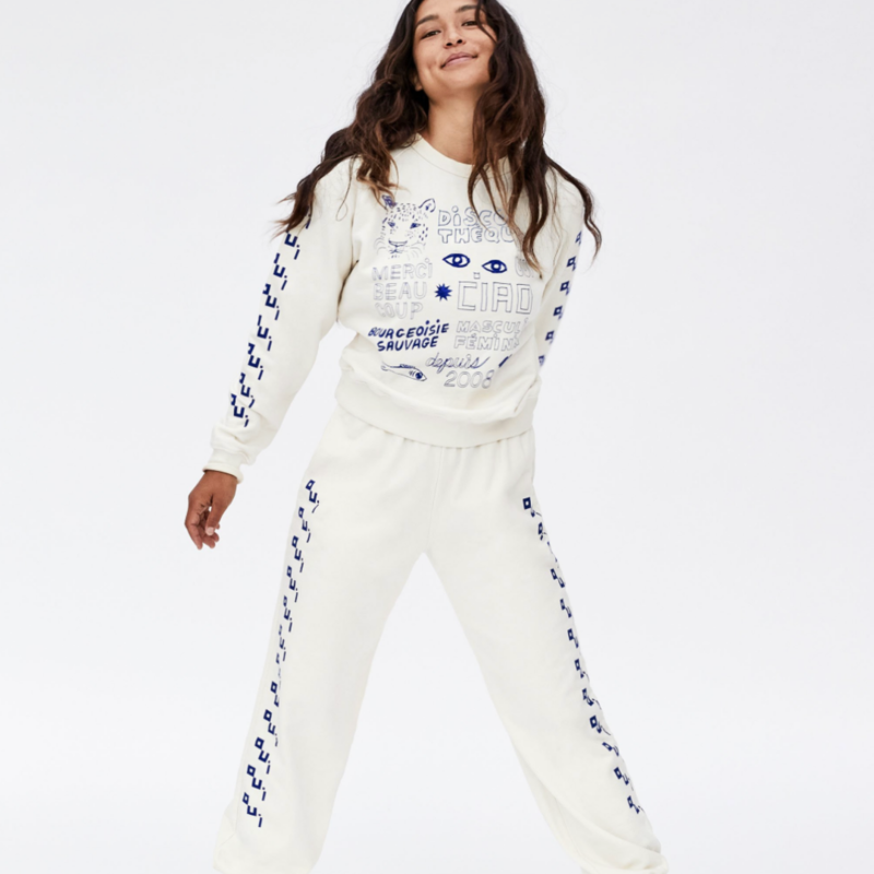 Clare V. Sweatshirt -  Cream