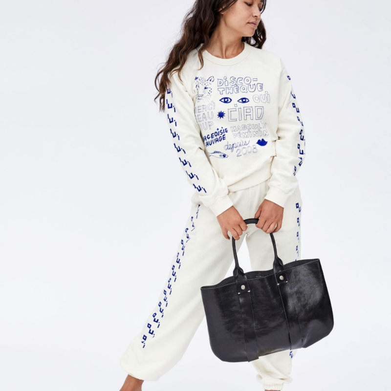 Clare V. Sweatshirt -  Cream