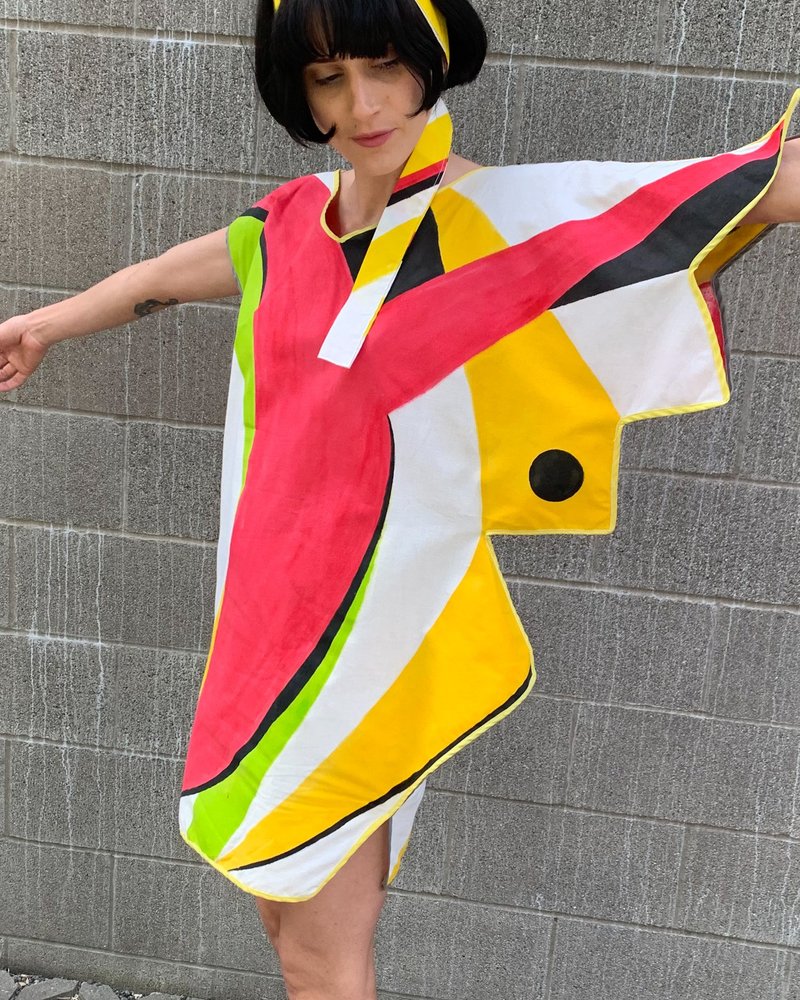 Abstract Painted Art2wear Dress