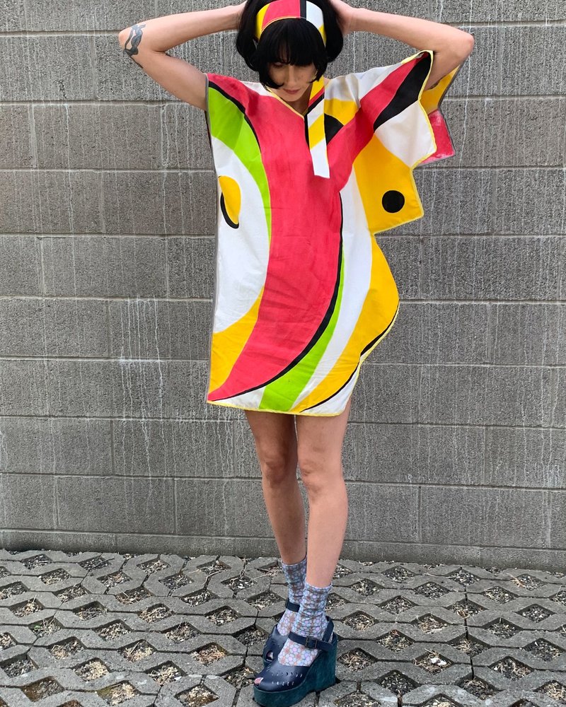 Abstract Painted Art2wear Dress