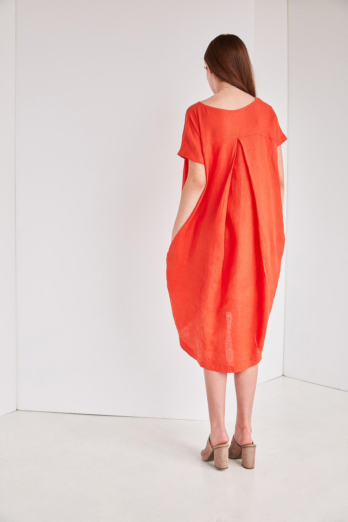 Black Crane Pleated Cocoon Dress Paprika Garmentory