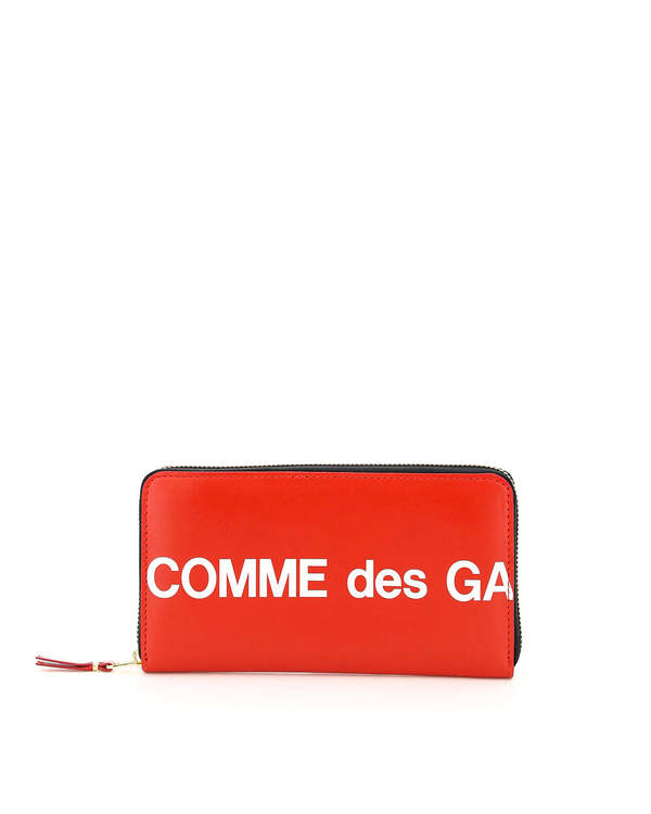 Comme des Garçons Leather Wallet with Zip Wallet - Red Comme des Garçons Leather Wallet with Zip Wallet - Red