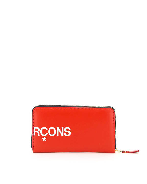 Comme des Garçons Leather Wallet with Zip Wallet - Red Comme des Garçons Leather Wallet with Zip Wallet - Red