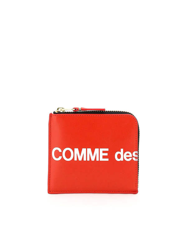 Comme des Garçons Leather Wallet with Zip Wallet - Red Comme des Garçons Leather Wallet with Zip Wallet - Red