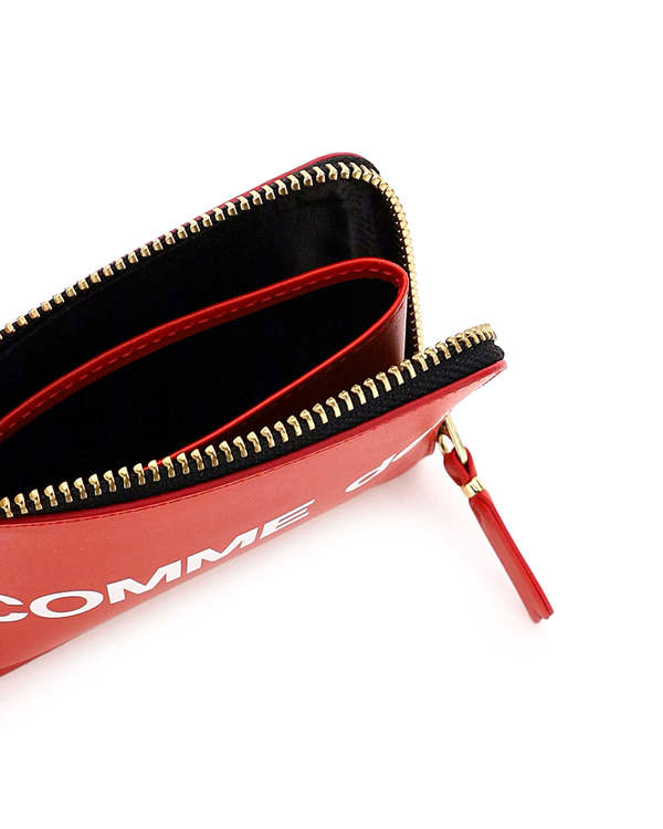 Comme des Garçons Leather Wallet with Zip Wallet - Red Comme des Garçons Leather Wallet with Zip Wallet - Red