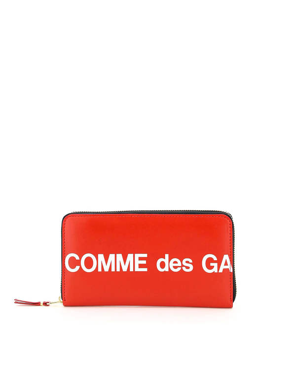 Comme des Garçons Leather Wallet with Zip Wallet - Red Comme des Garçons Leather Wallet with Zip Wallet - Red