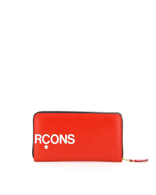 Comme des Garçons Leather Wallet with Zip Wallet - Red Comme des Garçons Leather Wallet with Zip Wallet - Red