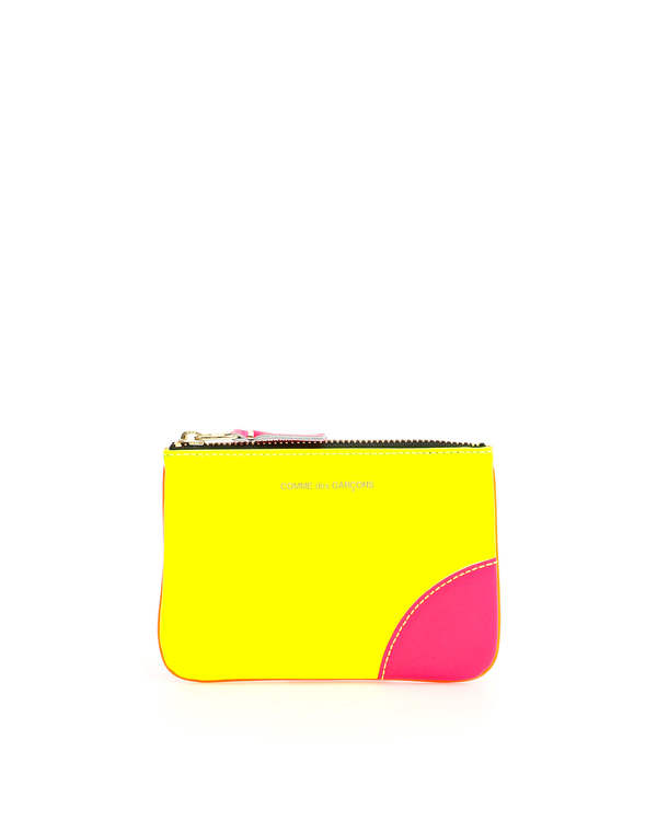 Comme des Garçons Leather Pouch with Zip Wallet - Yellow/Orange Comme des Garçons Leather Pouch with Zip Wallet - Yellow/Orange