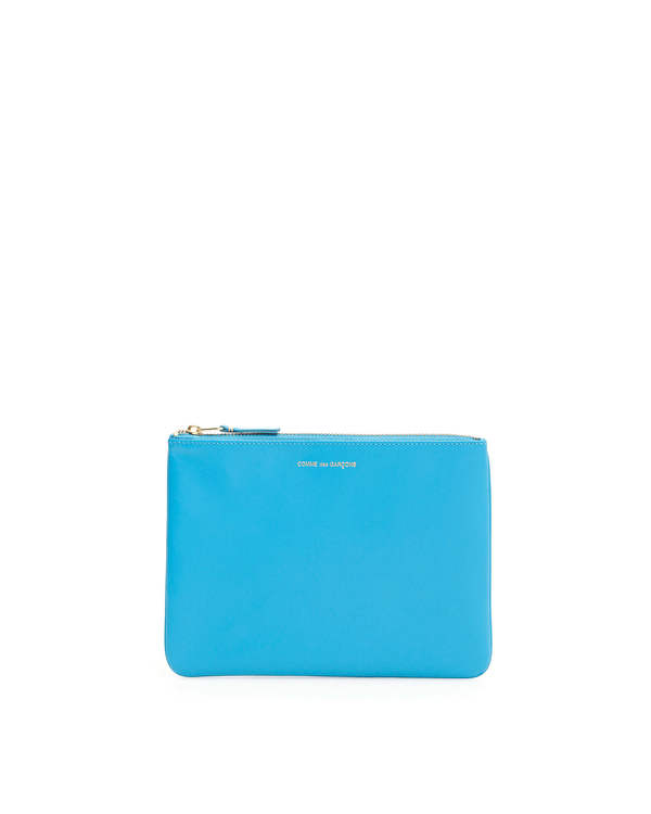Comme des Garçons Classic Leather Pouch Wallet - Light Blue Comme des Garçons Classic Leather Pouch Wallet - Light Blue