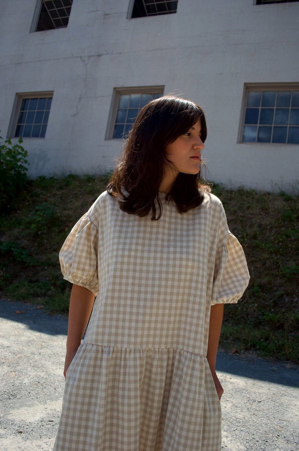 April Meets October May Dress - Beige | Garmentory