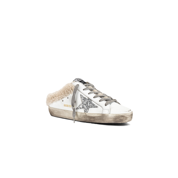 関税込★Golden  Silver Glitter Superstar Sabot Sneakers Golden Goose - Super-Star Sabot Glitter Slide Sneaker