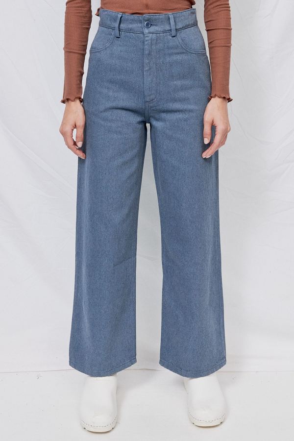 Baserange Navalo pants blue ベースレンジ Baserange Navalo Pants - Blue | Garmentory