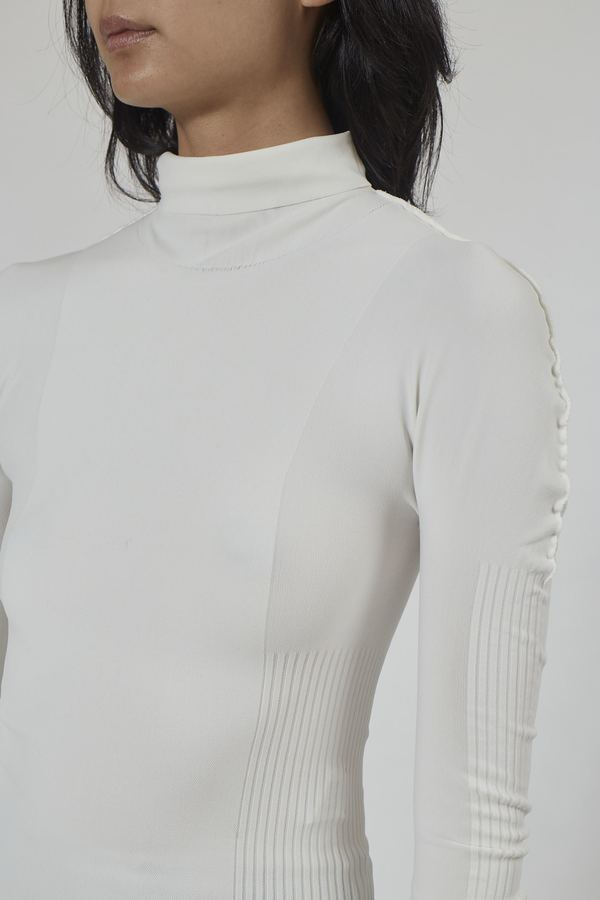 Issey Miyake A-POC Skin Turtleneck - White | Garmentory