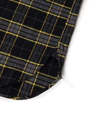 Engineered Garments Work Shirt - Black/Yellow Cotton Twill Plaid Engineered Garments Work Shirt - Black/Yellow Cotton Twill Plaid