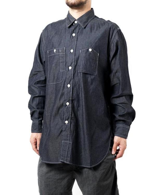 Engineered Garments Work Shirt - Indigo Denim Twill Shirting Engineered Garments Work Shirt - Indigo Denim Twill Shirting