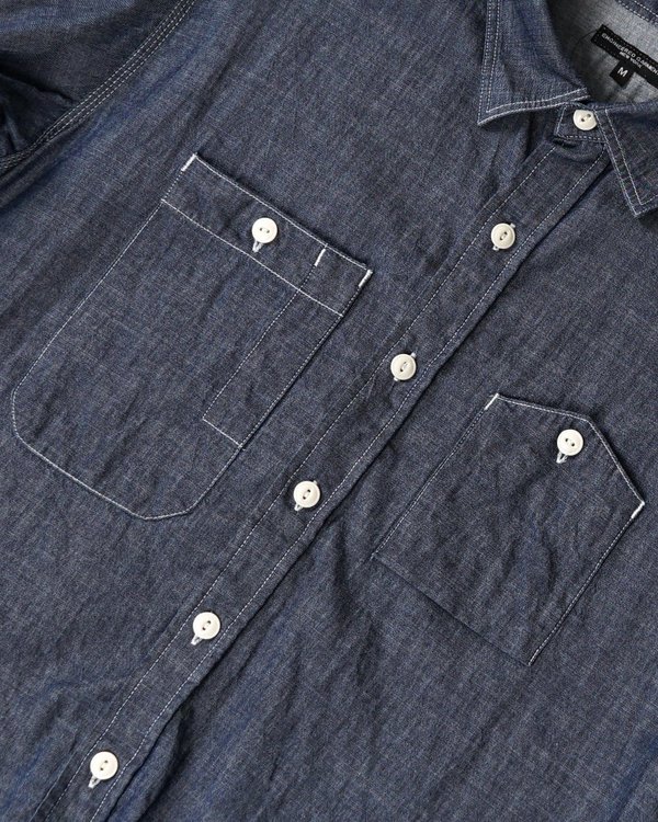 Engineered Garments Work Shirt - Indigo Denim Twill Shirting Engineered Garments Work Shirt - Indigo Denim Twill Shirting
