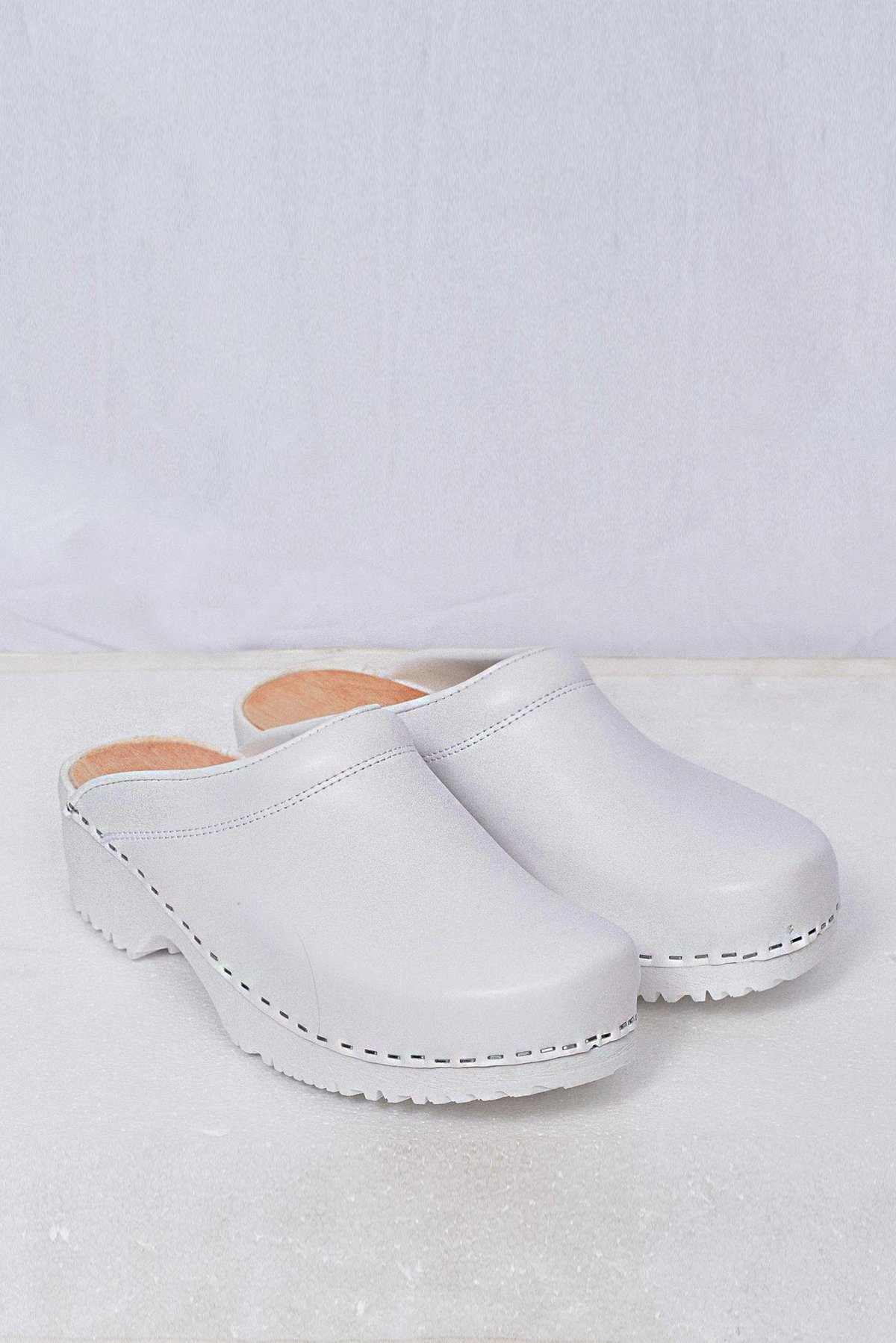 Assembly Leather Clogs White Garmentory