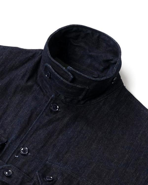 Engineered Garments 10oz Broken Denim Explorer Shirt Jacket - Indigo Engineered Garments 10oz Broken Denim Explorer Shirt Jacket - Indigo