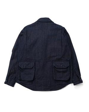 Engineered Garments 10oz Broken Denim Explorer Shirt Jacket - Indigo Engineered Garments 10oz Broken Denim Explorer Shirt Jacket - Indigo