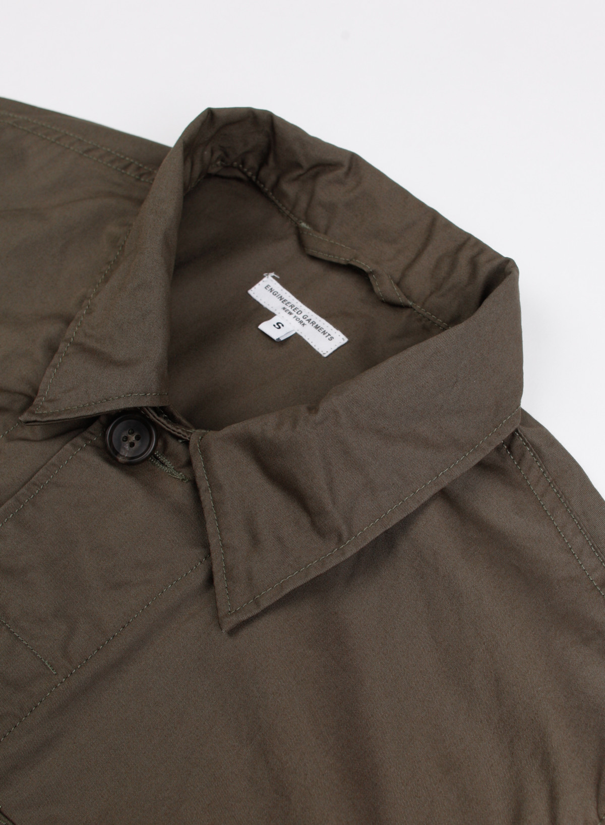 Engineered Garments BDU High Count Twill Jacket Olive Garmentory