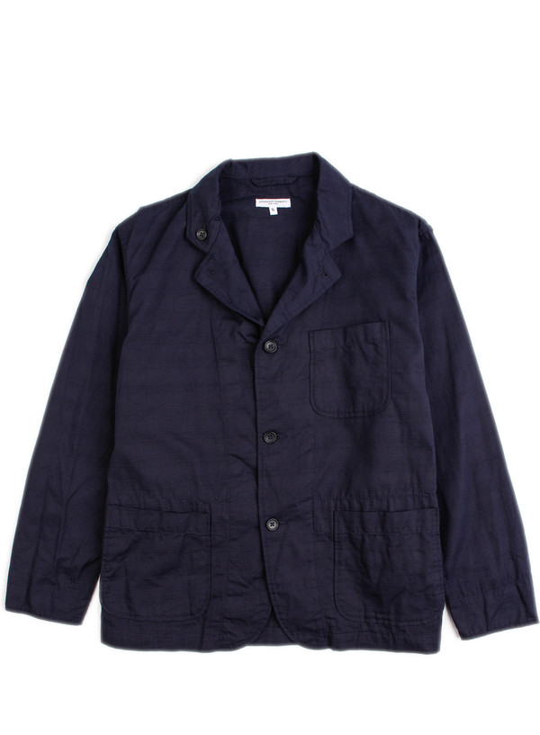 Engineered Garments Loiter Java Cloth Jacket - Dark Navy | Garmentory