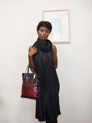 Pleats Please by Issey Miyake Madame T Stole - Black | Garmentory