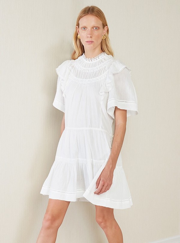 Magali Pascal Giselle Dress - Off White | Garmentory Magali Pascal Giselle Dress - Off White | Garmentory