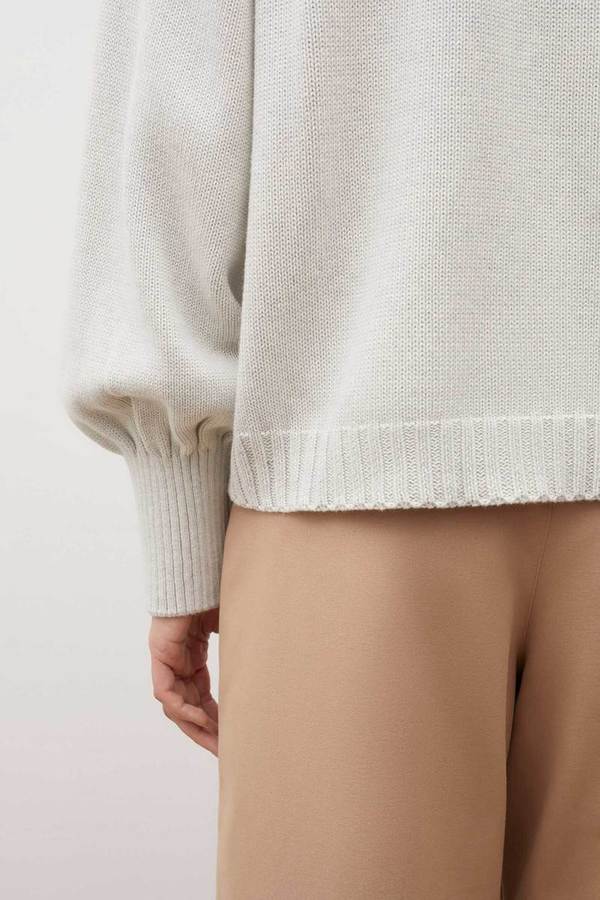 Kowtow Arc Cardigan - Light Grey 