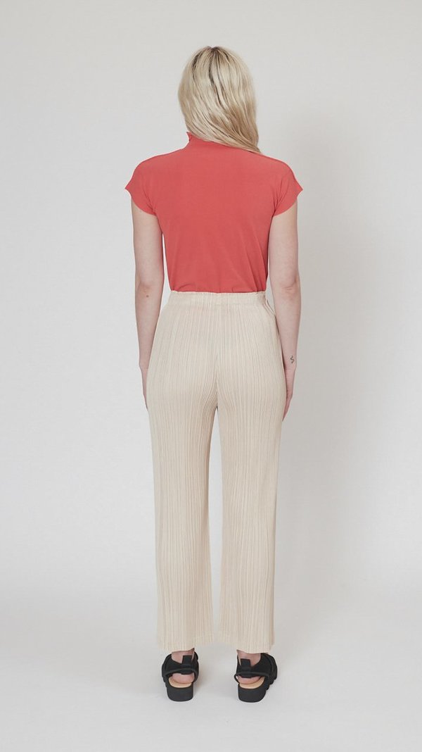 Issey Miyake Pleats Please Thicker Bottoms Pant - Beige | Garmentory