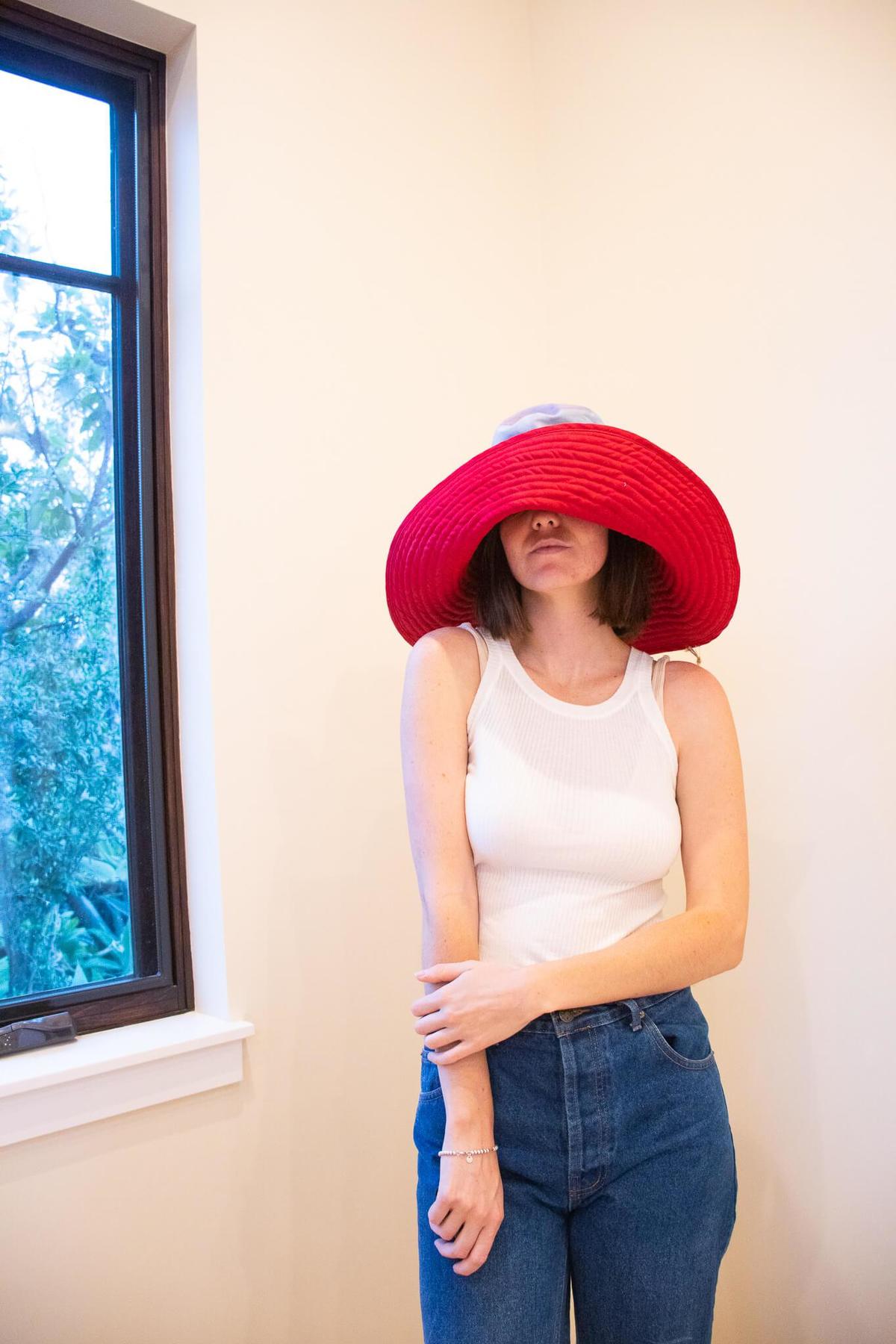 Romualda Tierra Grande Hat in Ruby - Image 1 of 12