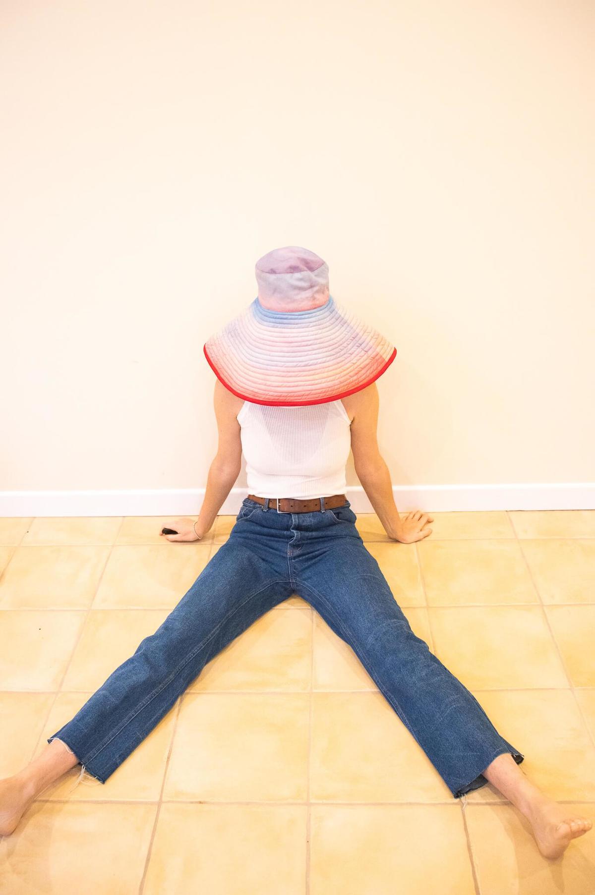 Romualda Tierra Grande Hat in Ruby - Image 12 of 12