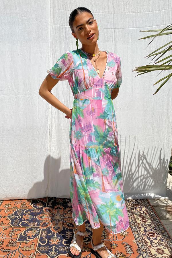 NEVER FULLY DRESSED Miami Midi Dress - Multi | Garmentory