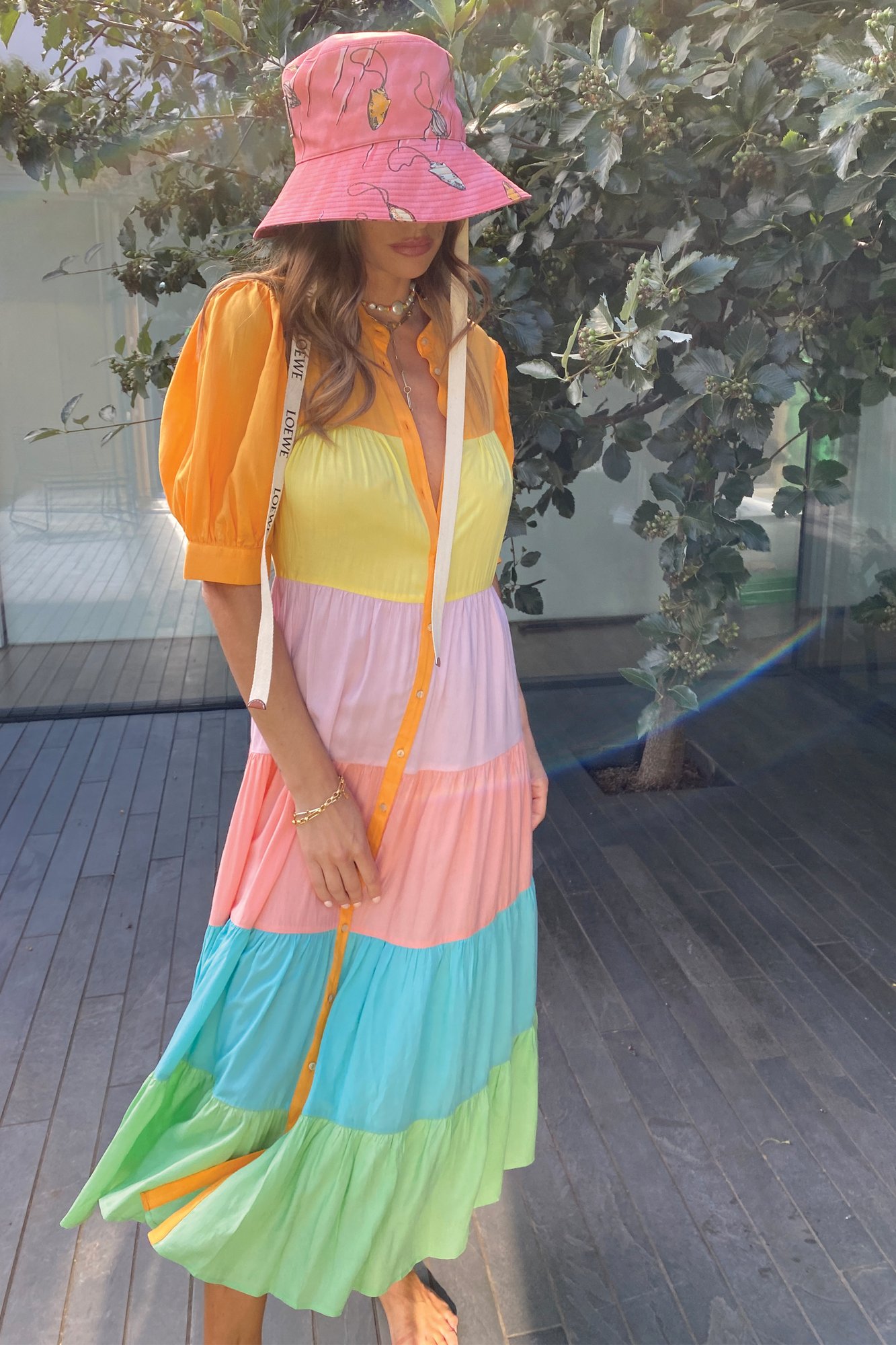 never fully dressed pastel rainbow panel dress NEVER FULLY DRESSED Pastel Rainbow Panel Dress